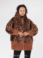 Куртка женская Queen's wardrobe J10283 коричневый (PL-8)